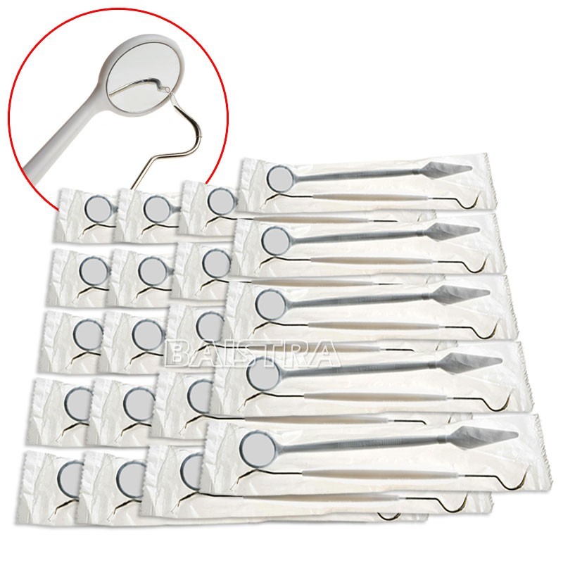 10Bags AZDENT Dental BASIC SURGERY KIT Disposable Mirror+Explorer Probe Cheaper