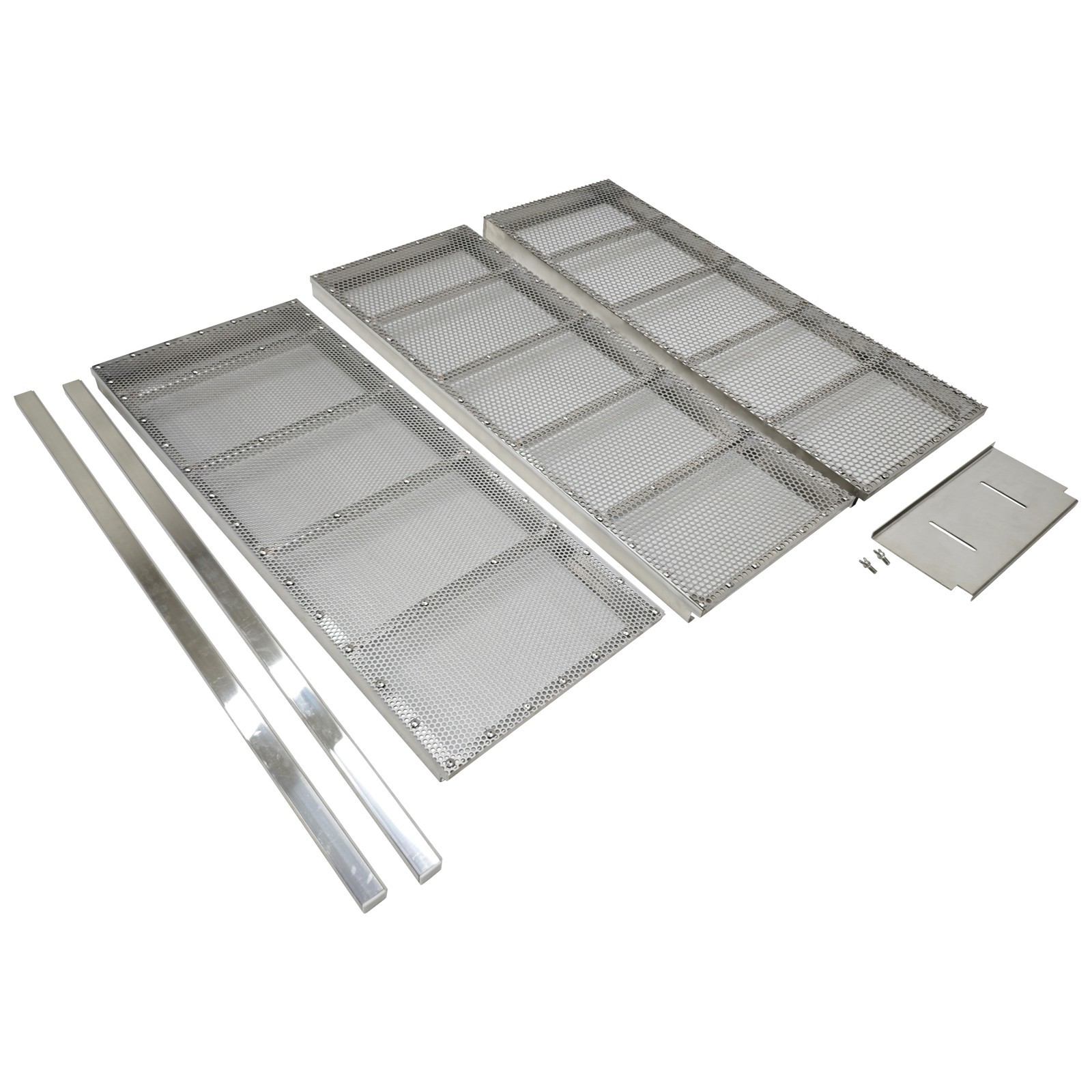 3-Layer Double Motor Linear Vibrating Screen with 10&8&5mm Screen 120W*2 110V