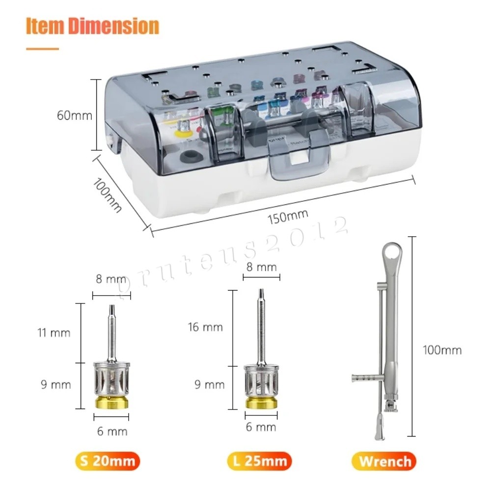 Dental Universal Implant Prosthetic Kit Torque Wrench Screw Drivers Remover USA