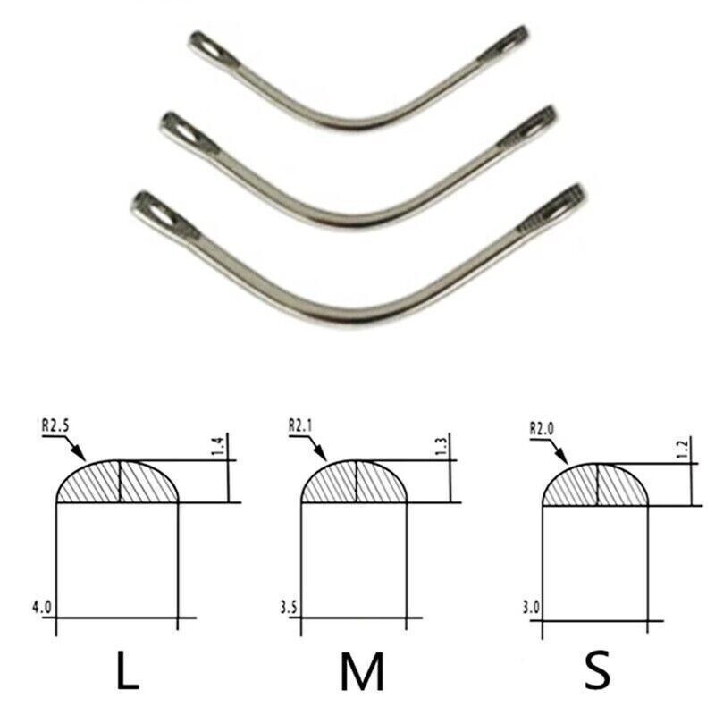20Pcs/Bag Dental Instrument Palatal Bar/Lingual Bars Lower Upper Removable S/M/L