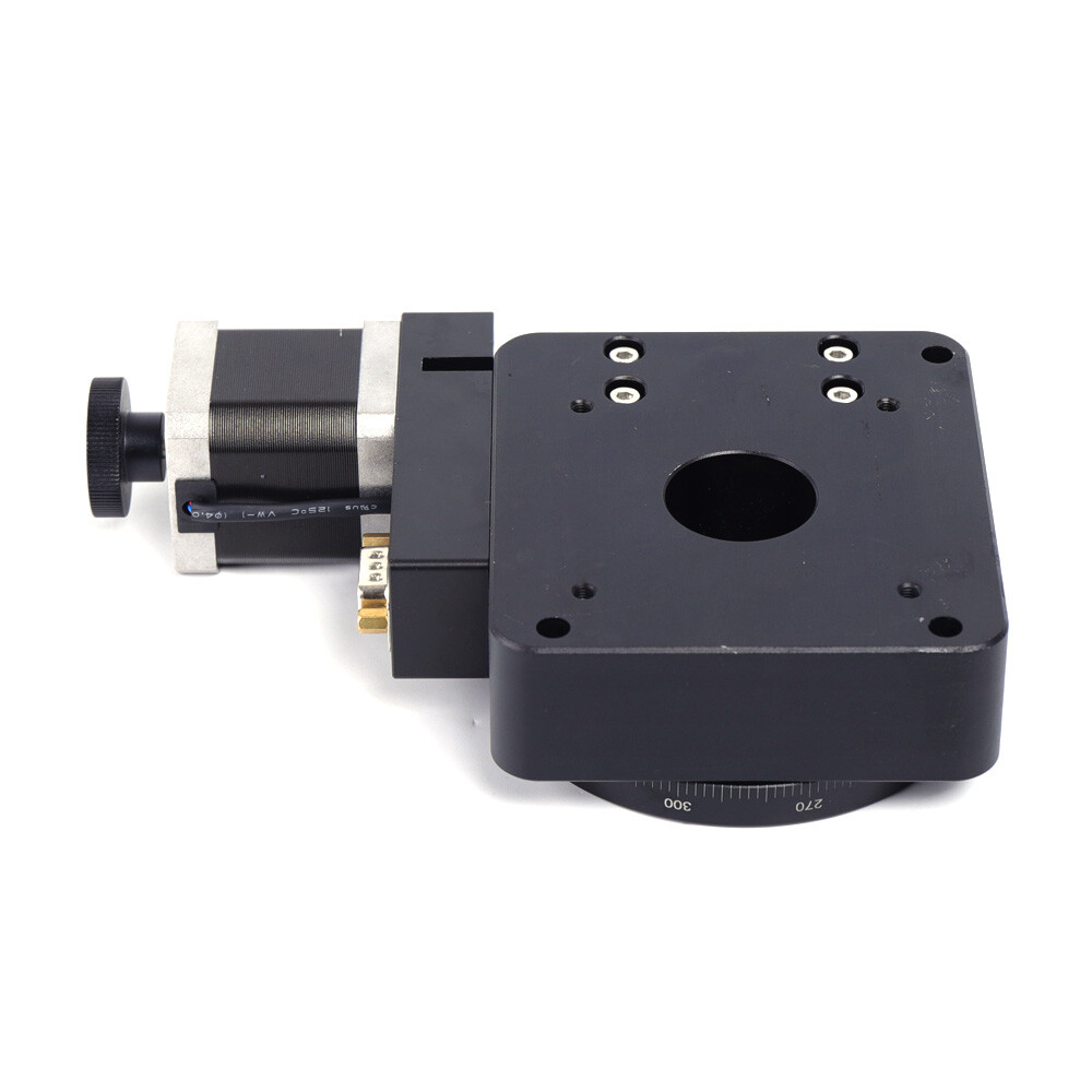 Electric Motorized Optical Rotation Platform 100mm Precision Stage