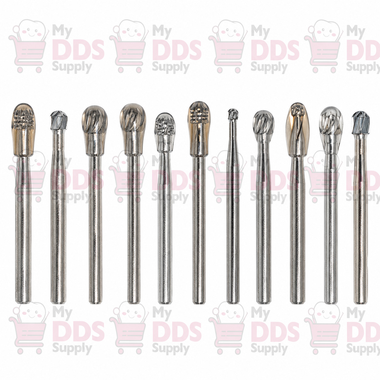 100 Beaver BluWhite FG Carbide Burs Dental Operative Surgical Burs Style FG1-FG8