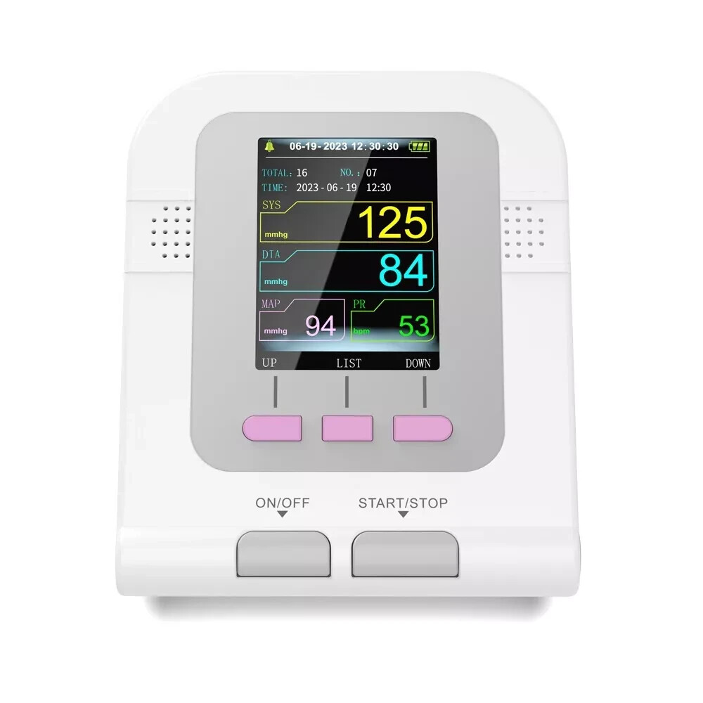 Home Care FDA CE Digital Blood Pressure Monitor Upper Arm NIBP SpO2 PR+ Software