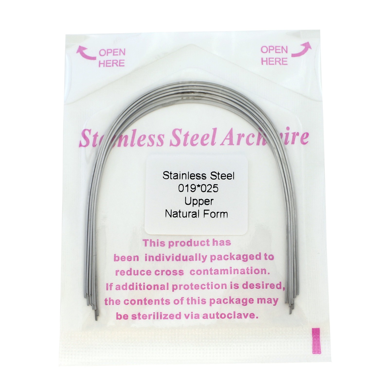 Dental Orthodontic Stainless Steel Archwires Natural Form Rectangular 16×22