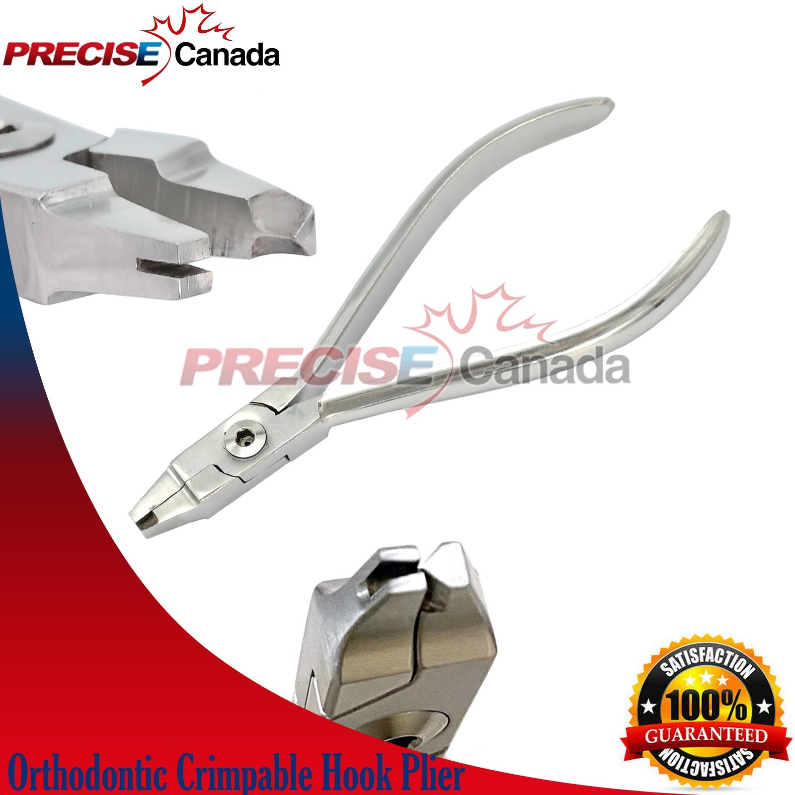 Dental Hook Crimping Plier Crimpable Arch Wire Dentist Orthodontic Placement