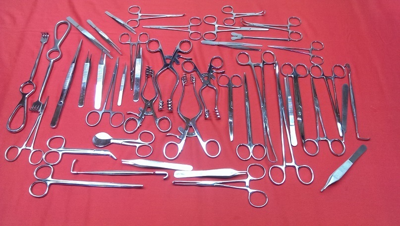 75 SCISSORS’FORCEPS’NEEDLE-HOLDER’TOWEL CLAMP’SURGICAL VETERINARY INSTRUMENTS