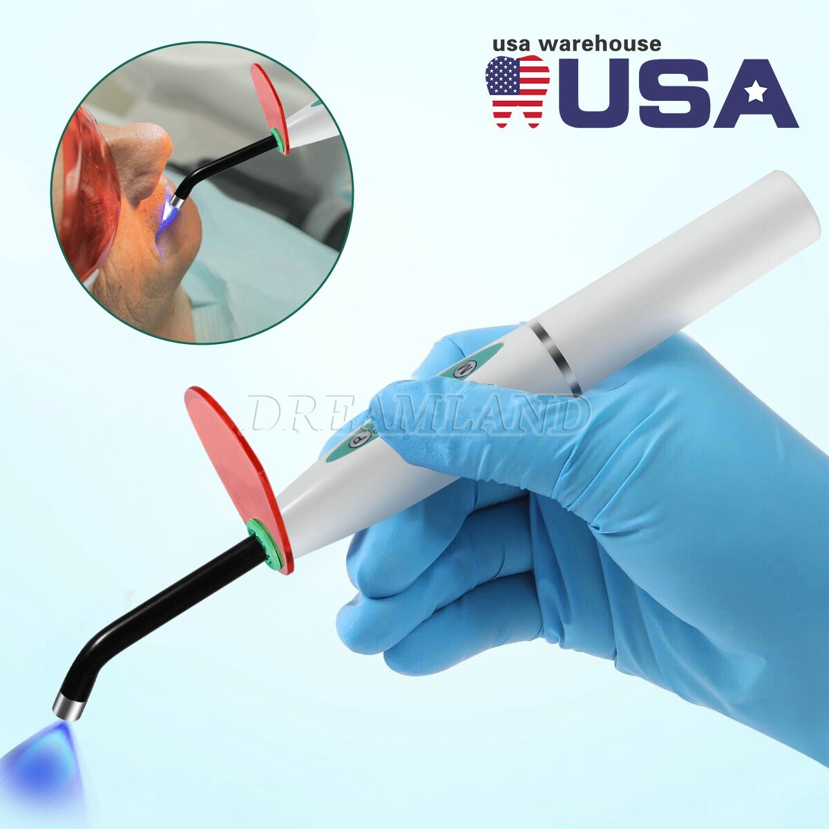 Dental Estilo Woodpecker Lampara /Fotocurado con Sistema de Blanqueamien 1500mW