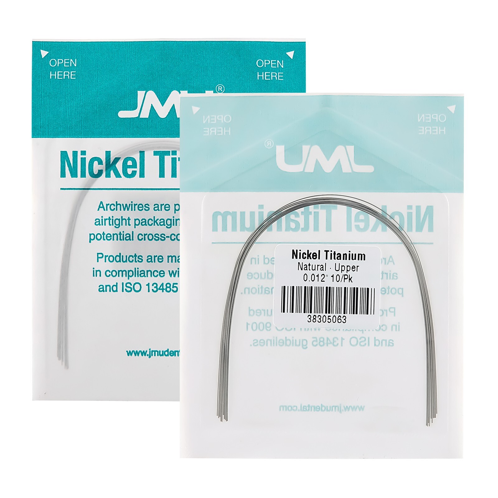 JMU 100PCS Dental Ortho NiTi Super Elastic Arch Wire Natural Round All Size