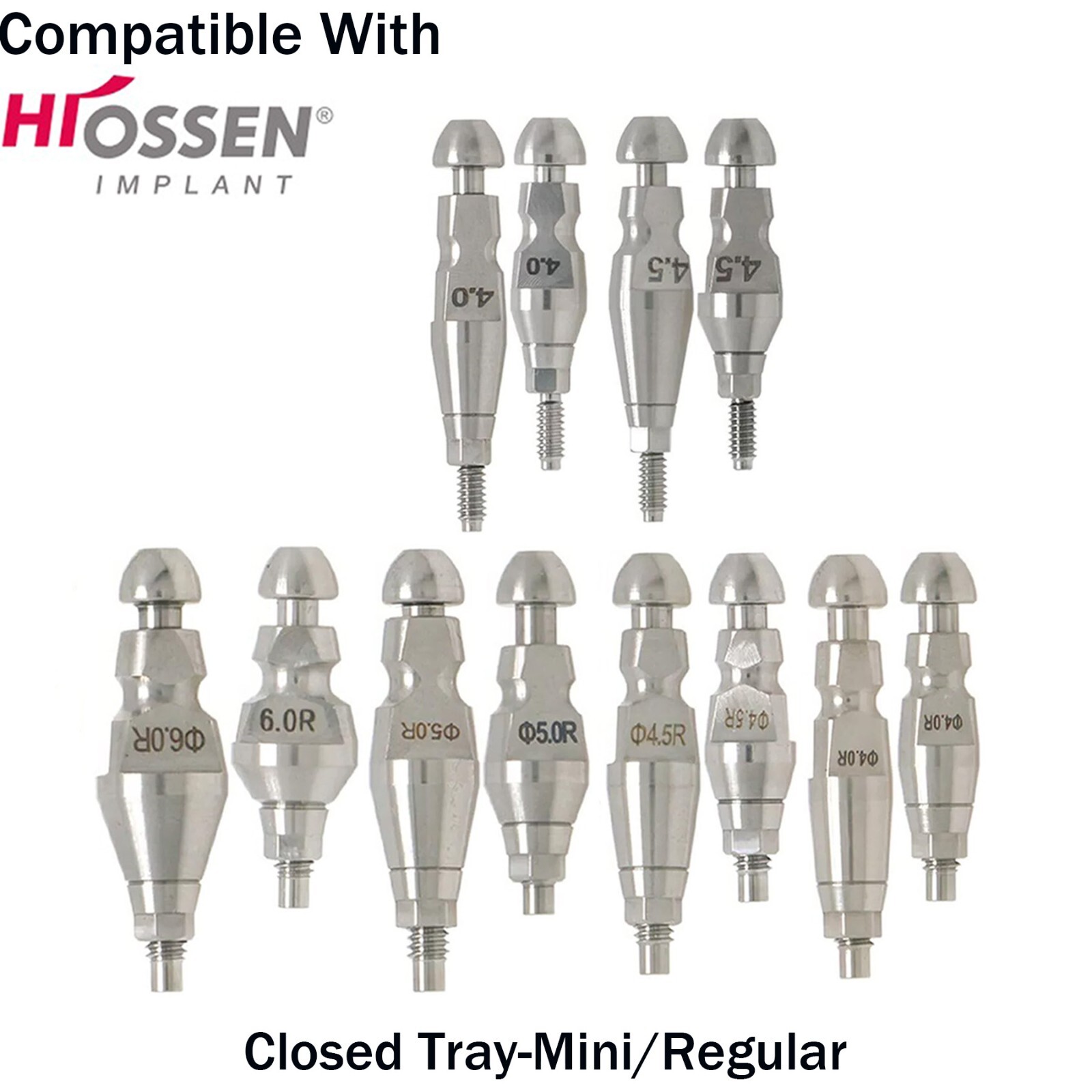 Dental Transfer Impression Coping Open Closed Tray lab Analog Fit Hiossen Osstem