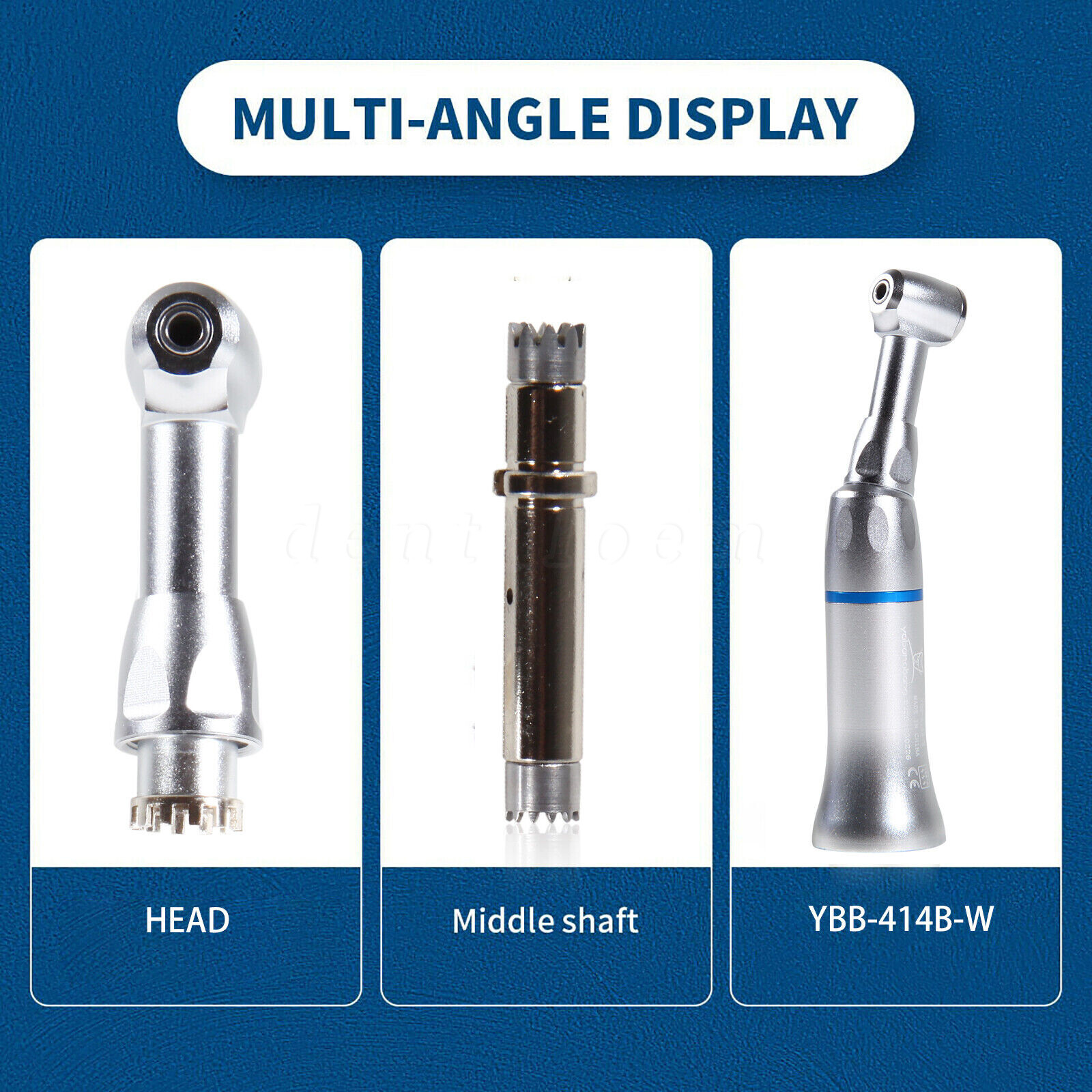 NSK Style Dental Slow Low Speed Contra Angle Handpiece Push Button Attach E-Type