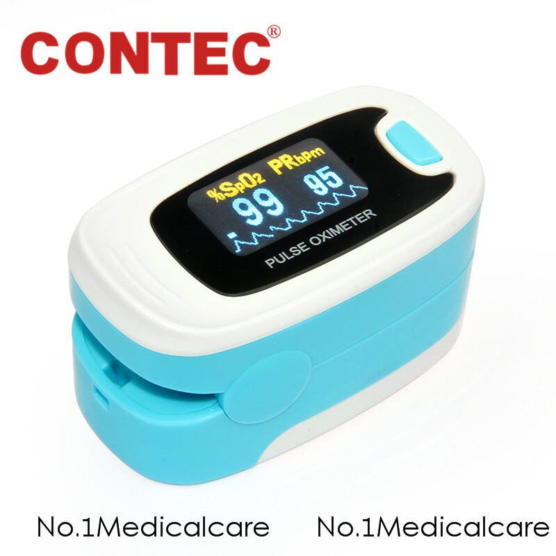 CONTEC OLED Pulse Oximeter Spo2 Fingertip Probe Blood Oxygen Saturation Machine