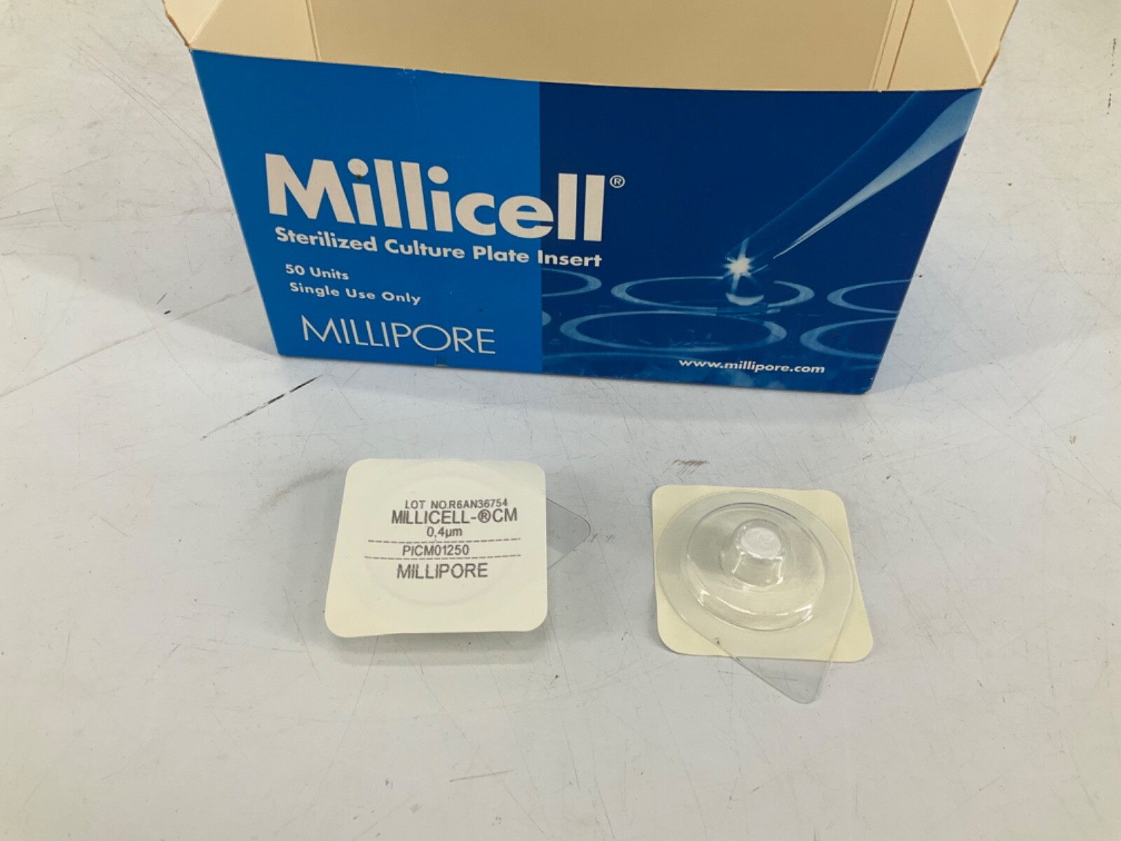 15 PACK Millipore PIHP01250 Millicell-CM 0.4 µm Cell Culture Plate Insert 12mm