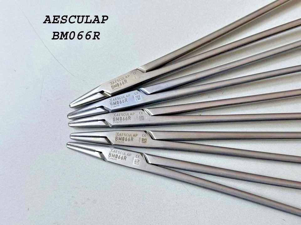 Aesculap BM066R ( LOT OF 5 ) 180mm Needle Holder FINE GRIP 7″ FOR SURGICAL