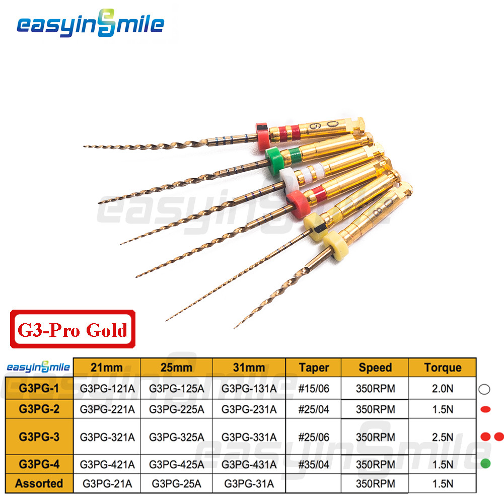 X-Pro Gold Taper Endo NITI Rotary File Endodontic Engine Files SX-F3 Easyinsmile