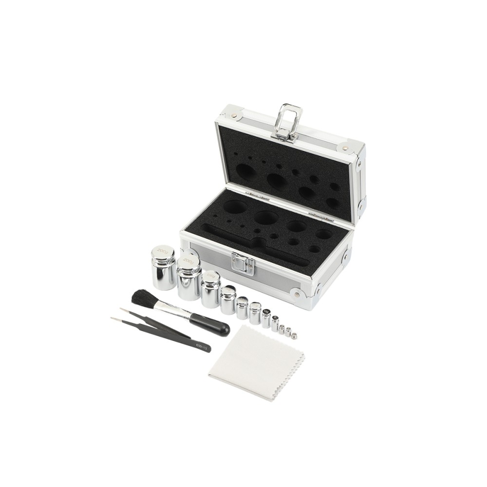 F1-Grade Calibration Weight Kit Precision 1g-200g 304 Stainless Steel Lab Weight