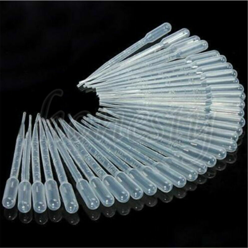 10/30/50X 1/2/3/5/10ml Plastic Disposable Transfer Oils Pipettes Eye Dropper