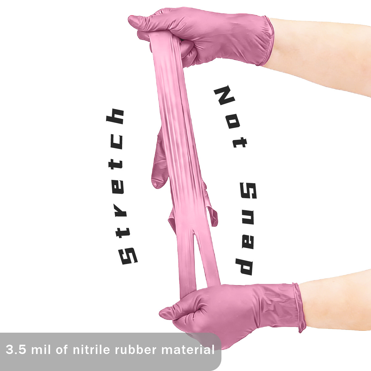 100 Pcs 3 Mil Nitrile Gloves Disposable Food Prep Cooking Latex Free Size M