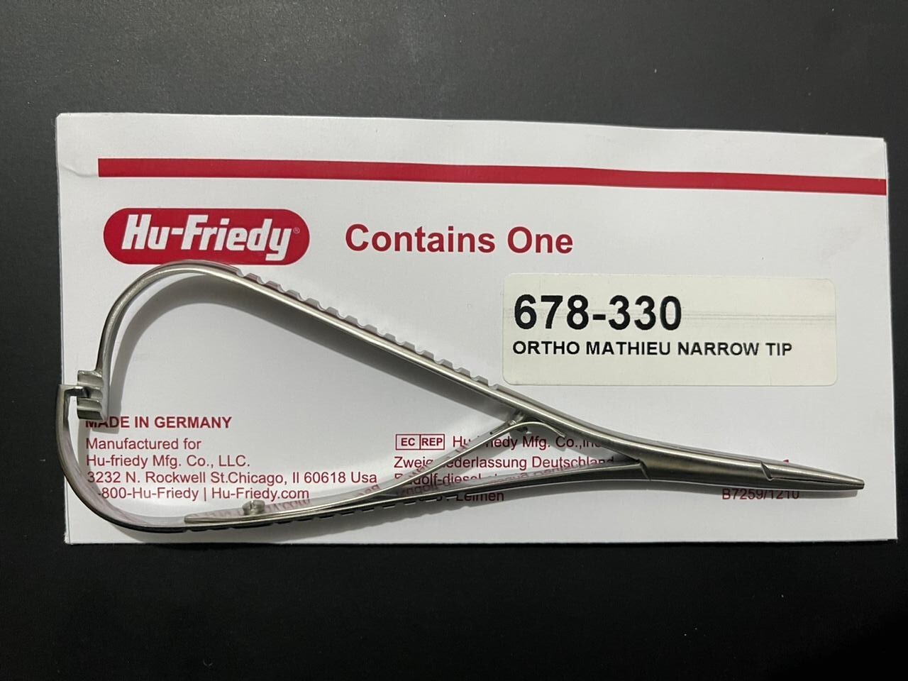 HU FRIEDY Mathieu Narrow Tip Orthodontic Plier | 678-330