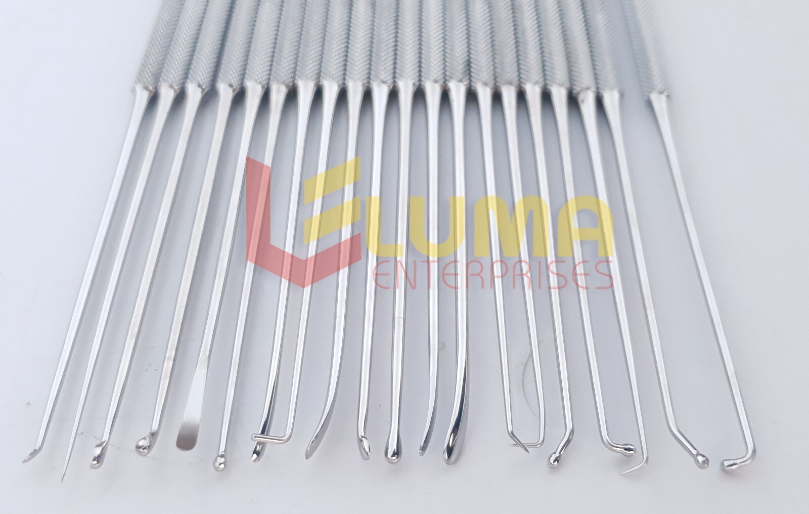 Rhoton Micro Dissector Expanded 20 PCS Set of Stainless Steel with steel case MT