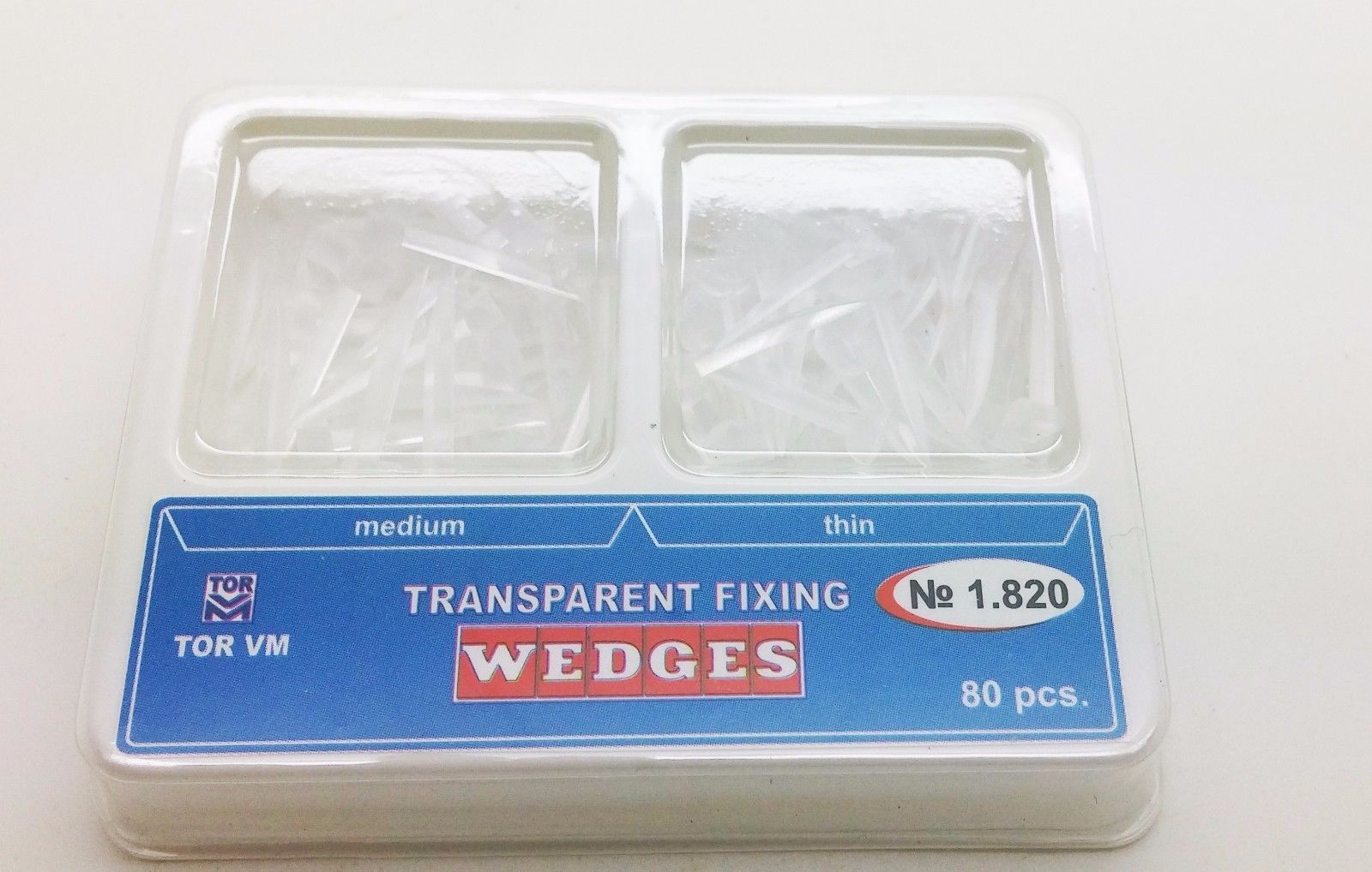 Plastic Transparent Wedges for Dental Restorations – 80 pcs 2 sizes kit