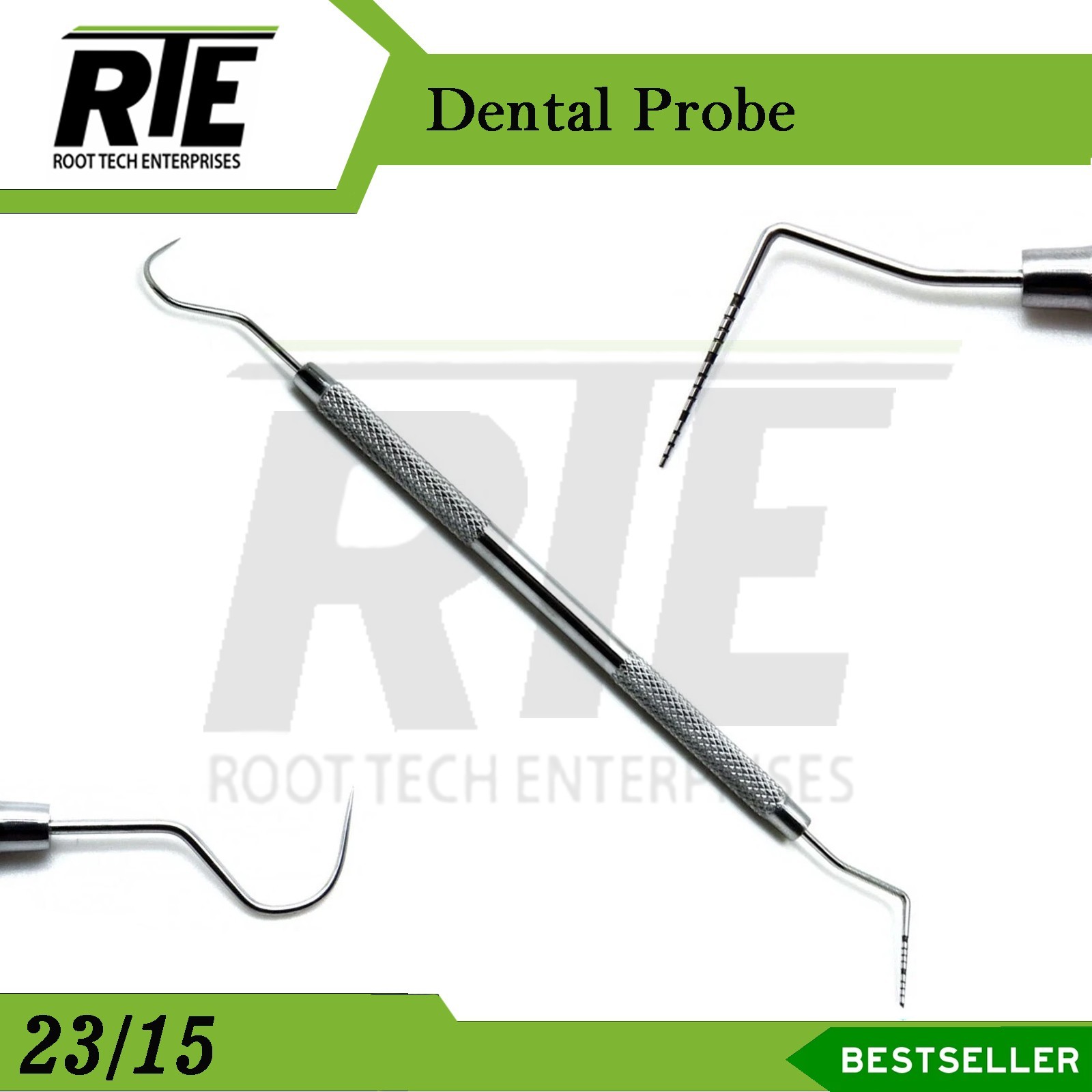 Dental Perio Explorer 23 Probe UNC-15 Color Marking Double Ended Instrument