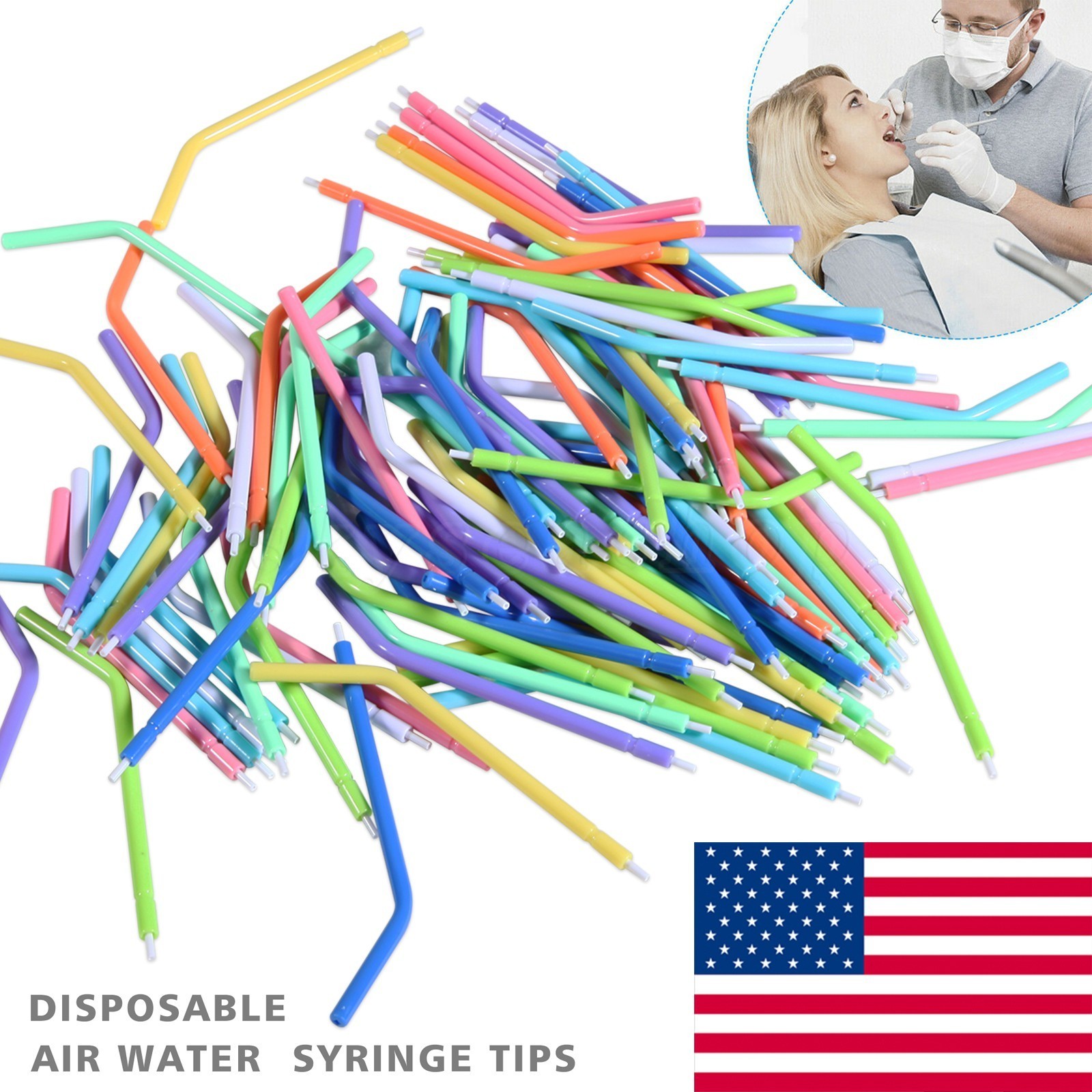 Disposable Air Water Syringe Tips – Universal Fit, Dental (Choose Qty)
