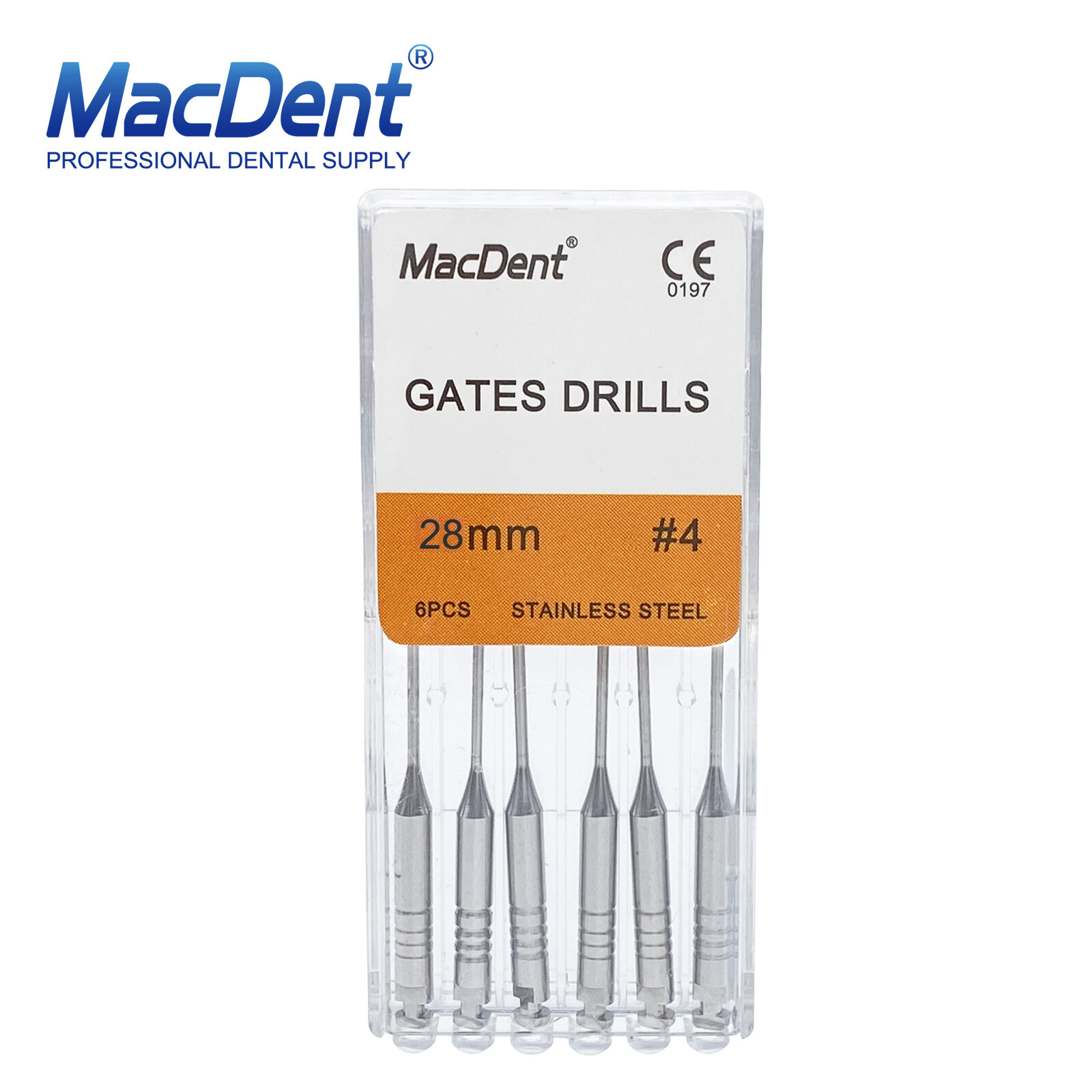 14Sizes Dental Gates Glidden Drills 28/32mm Stainless Steel Endo Root Canal #1-6