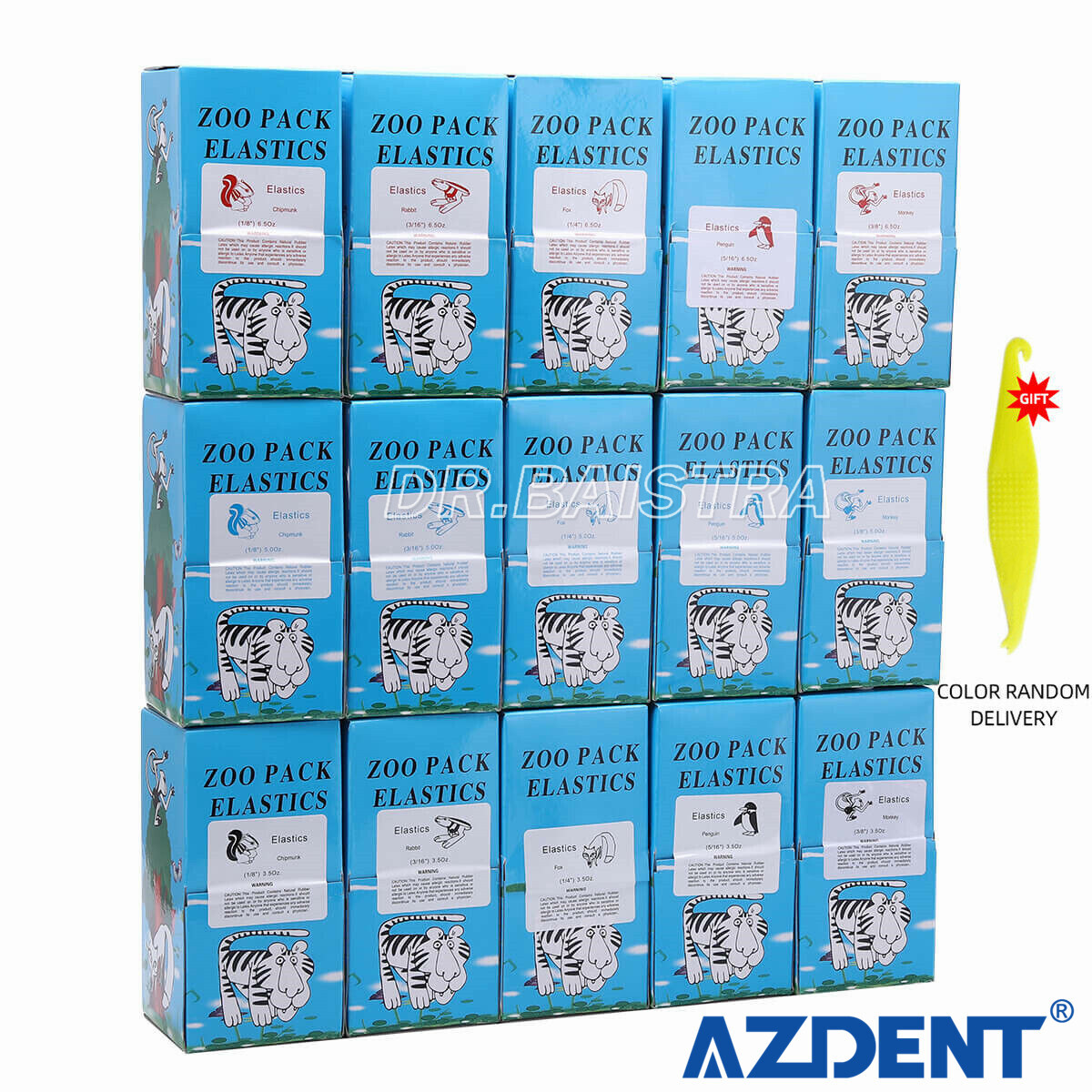 Dental Ortho Elastics Latex Braces Orthodontic Rubber Bands 5000Pcs/kit 15Sizes！