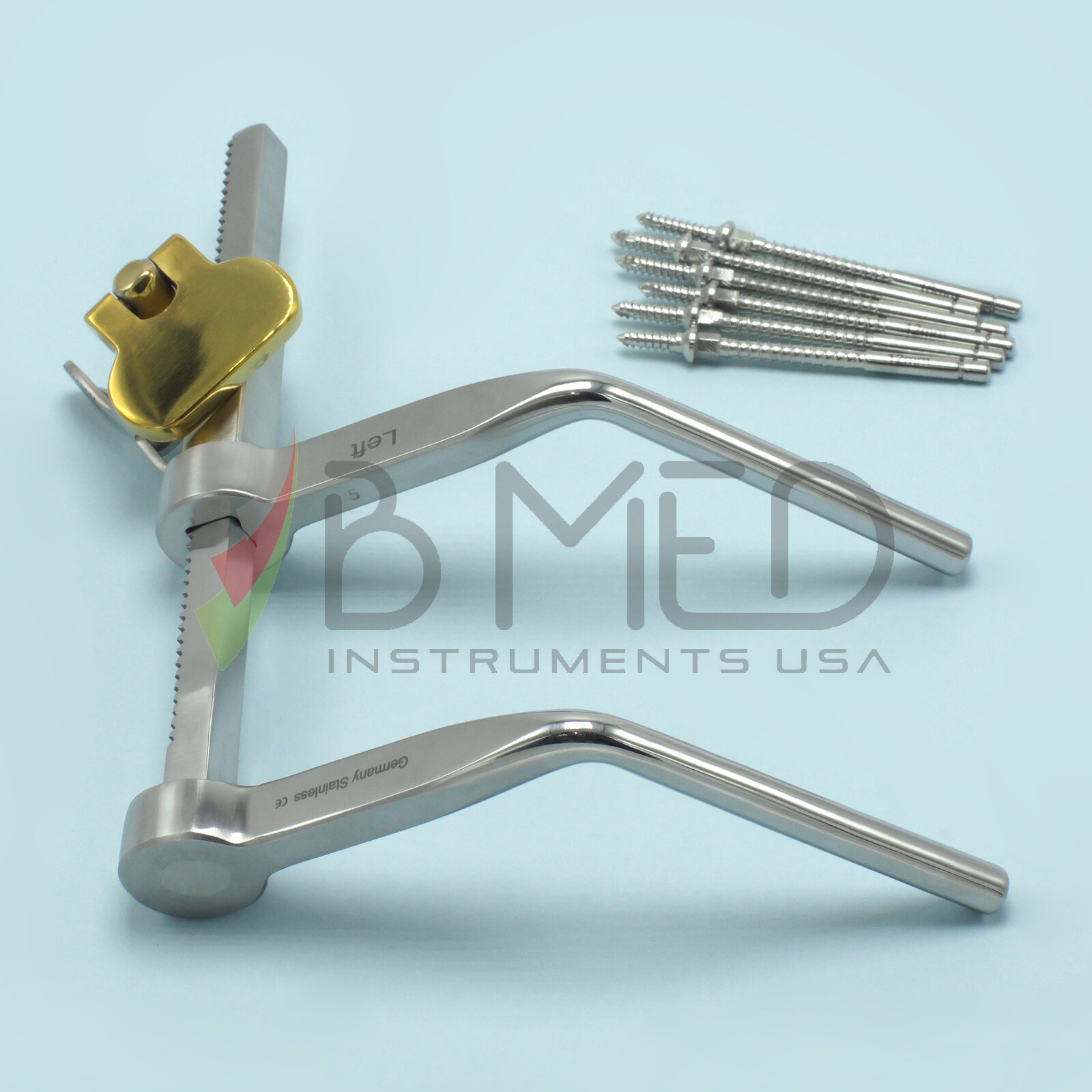 OR Grade Caspar Cervical Distractor Left Set With Screw Drivers Spine Instrument