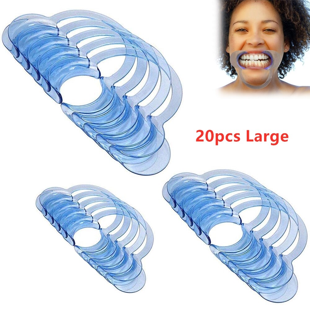 20pc Large Dental C type Cheek Retractor Oral Lip Mouth Opener For Adult YA Game