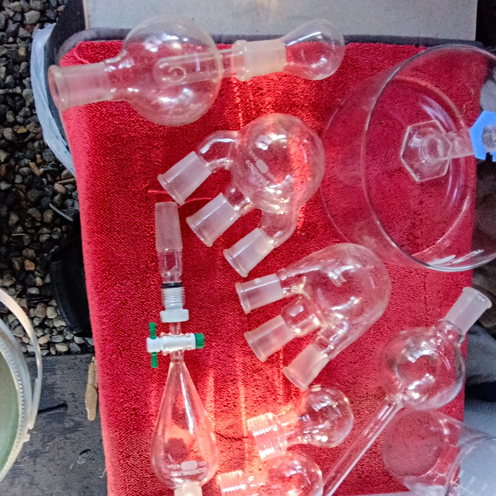 Lot of Chemistry Laboratory Glassware Science Lab Glass Equipment Labware Lab