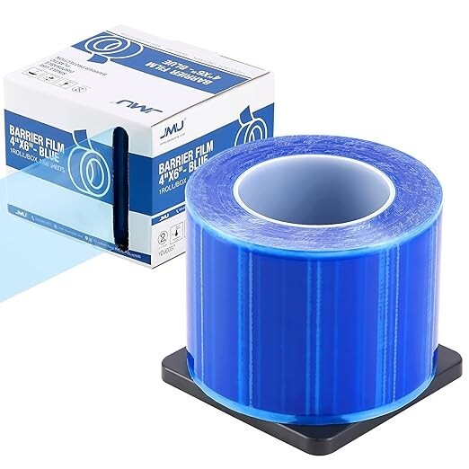 8 Rolls Dental Medical Barrier Film Tape Adhesive Roll 1200 Sheets 4″ x 6″