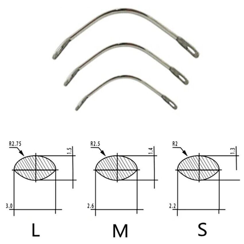 20Pcs/Bag Dental Instrument Palatal Bar/Lingual Bars Lower Upper Removable S/M/L