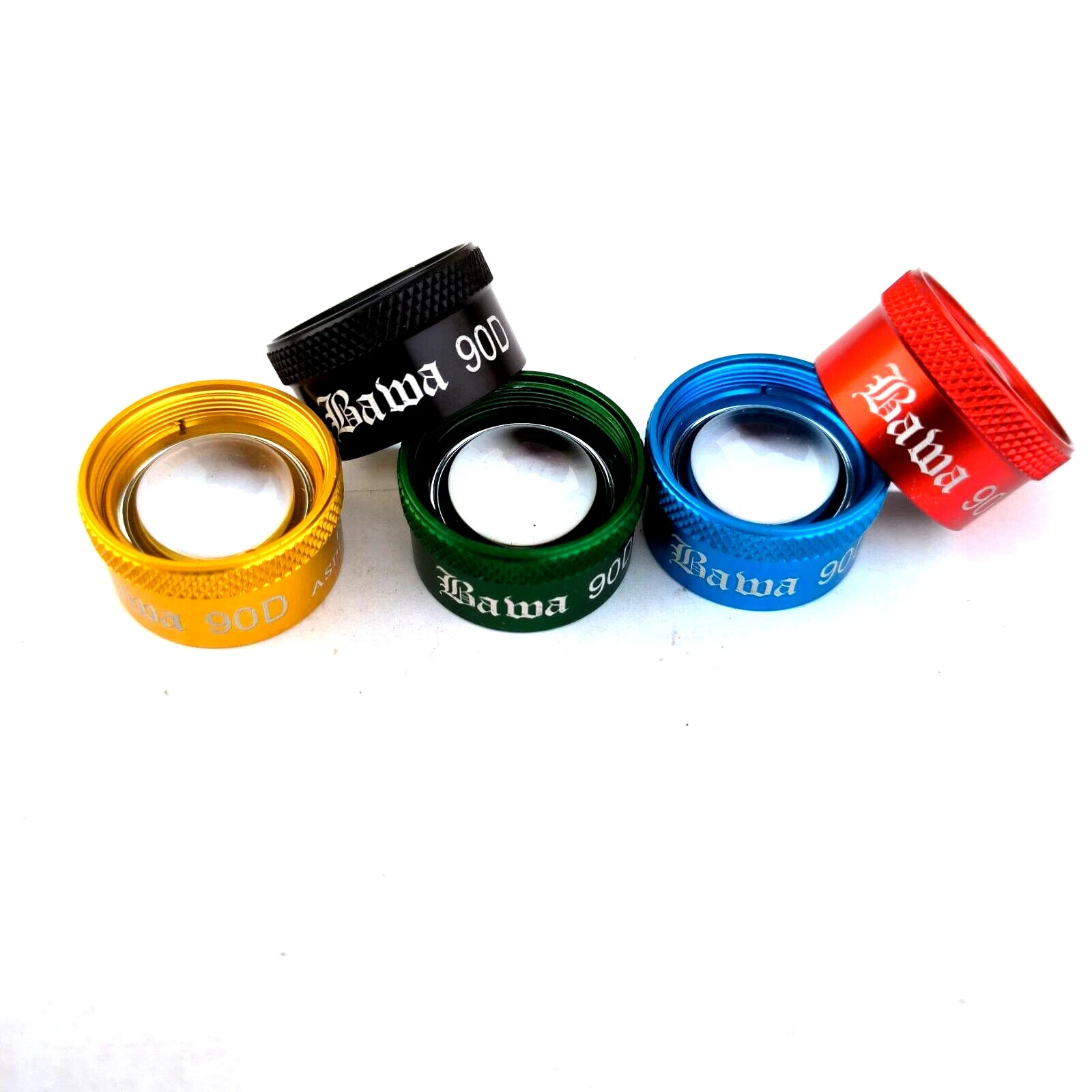 90D Double Aspheric Ophthalmic Fundus Lens Used Multicolor Lot Of 5PC
