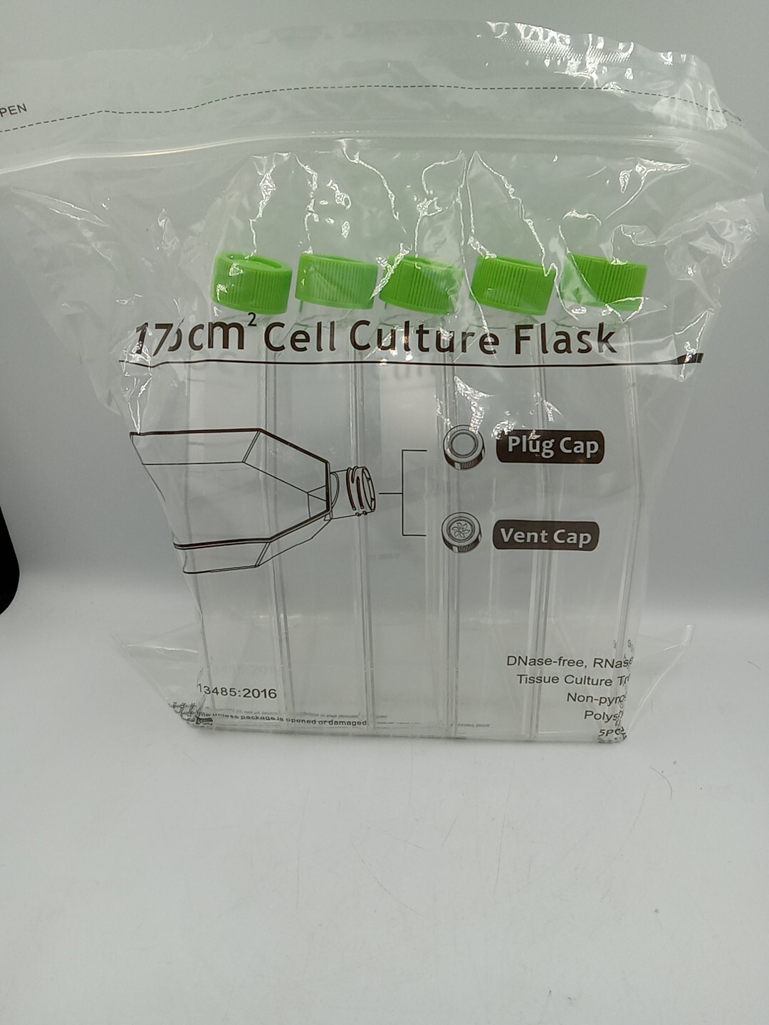 Cell Culture Flask with Filter Cap (175 cm2) 5 pack…..CP