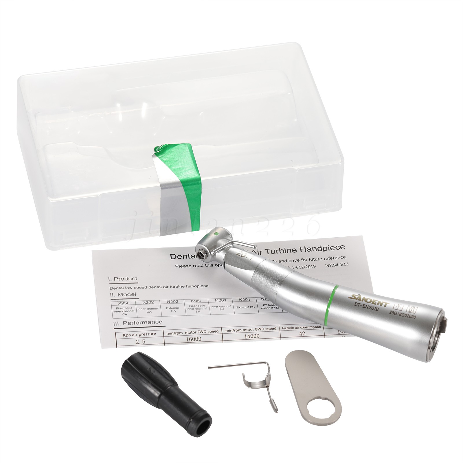 LED Fiber Optic 20:1 Detachable 75N Dental 20:1 Reduction Implant Handpiece