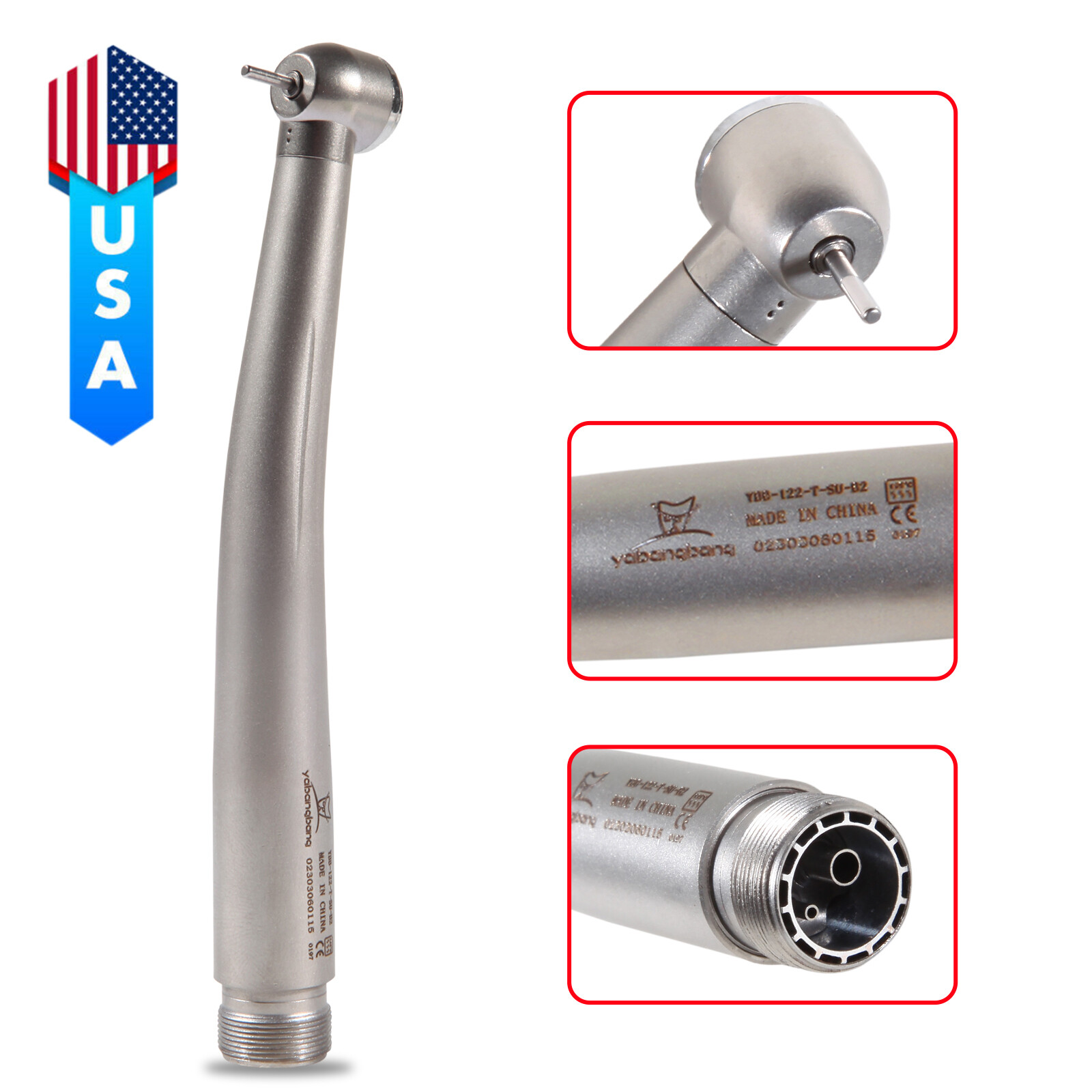 1-10 Yabangbang Dental (LED E-generator) High Speed Handpiece 4/2 Hole NSK Style