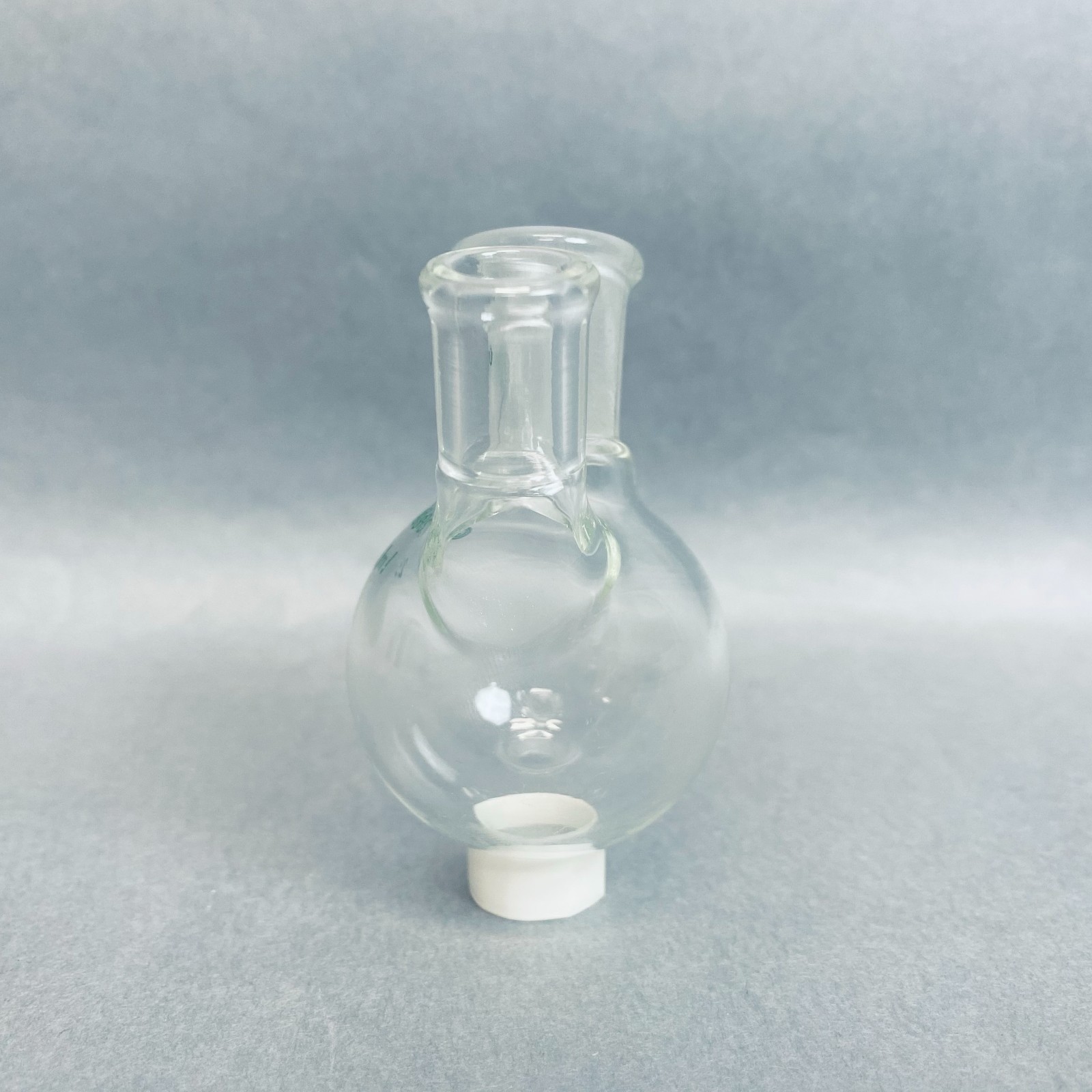Chemglass Single Neck 25 ml Round Bottom Flask 14/20 with Side Tubulation