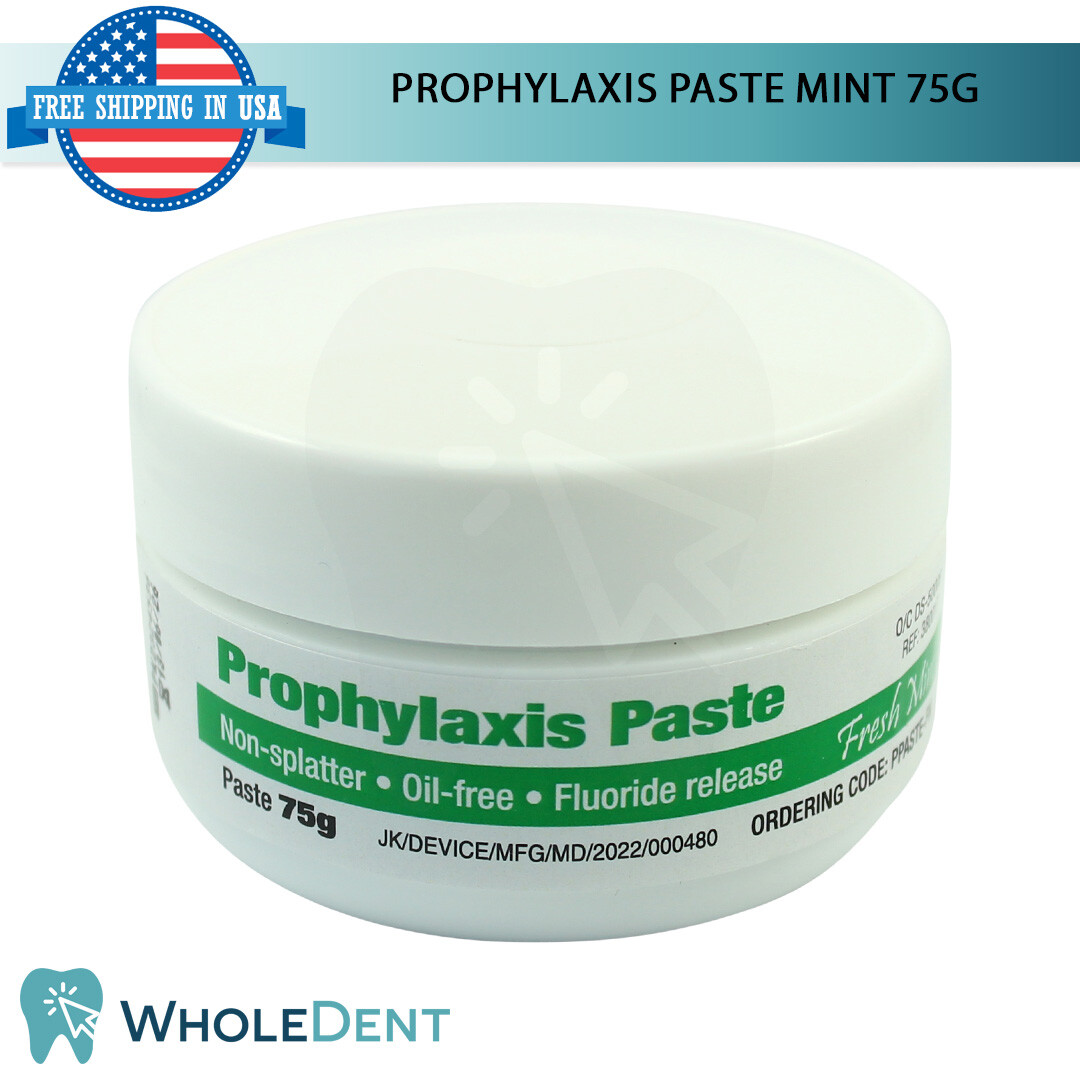Prophylaxis Paste 75g Dental Stain Remove Teeth Polish Flavor Fluoride Home Use