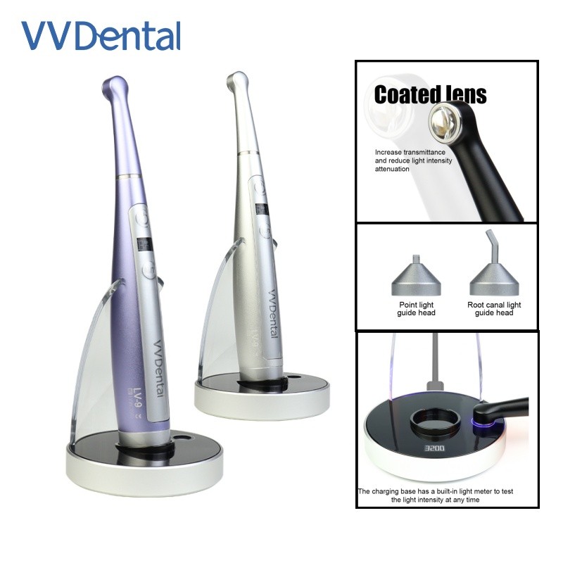 Dental Curing Lamp Dentistry Resin Cure Lamp Power 3200mW/c㎡ Rotates 360° Head