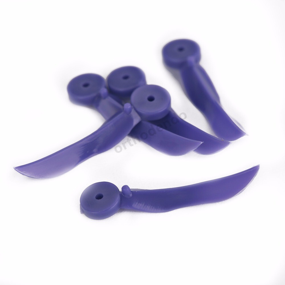 200pc/box Dental Disposable Plastic Concave Design Wedge With Hole Round 4 color