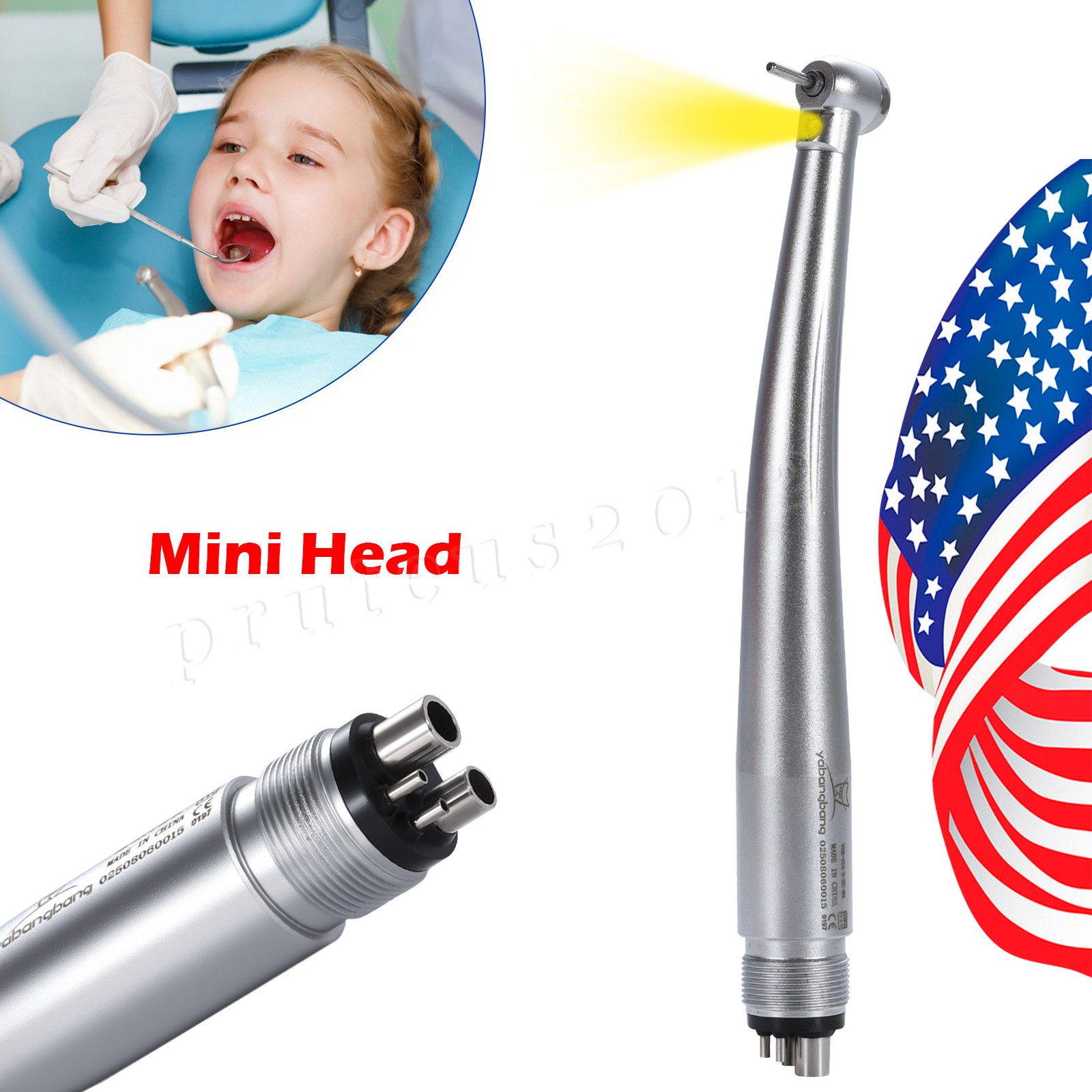 Woodpecker Style Wireless Cordless LED Dental Curing Light Lamp Teeth Whitening