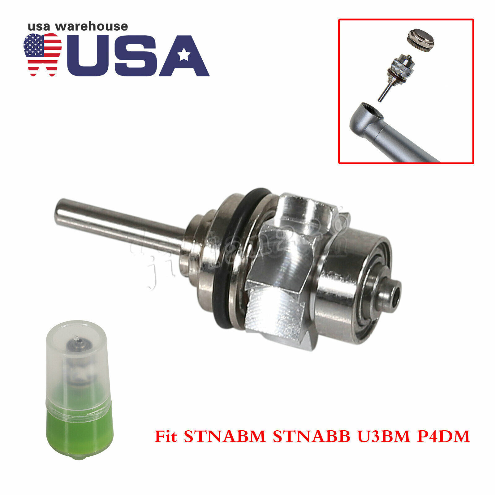 Dental Turbine Cartridge Rotor For ST/YBB High Speed /LED Fiber Optic Handpiece