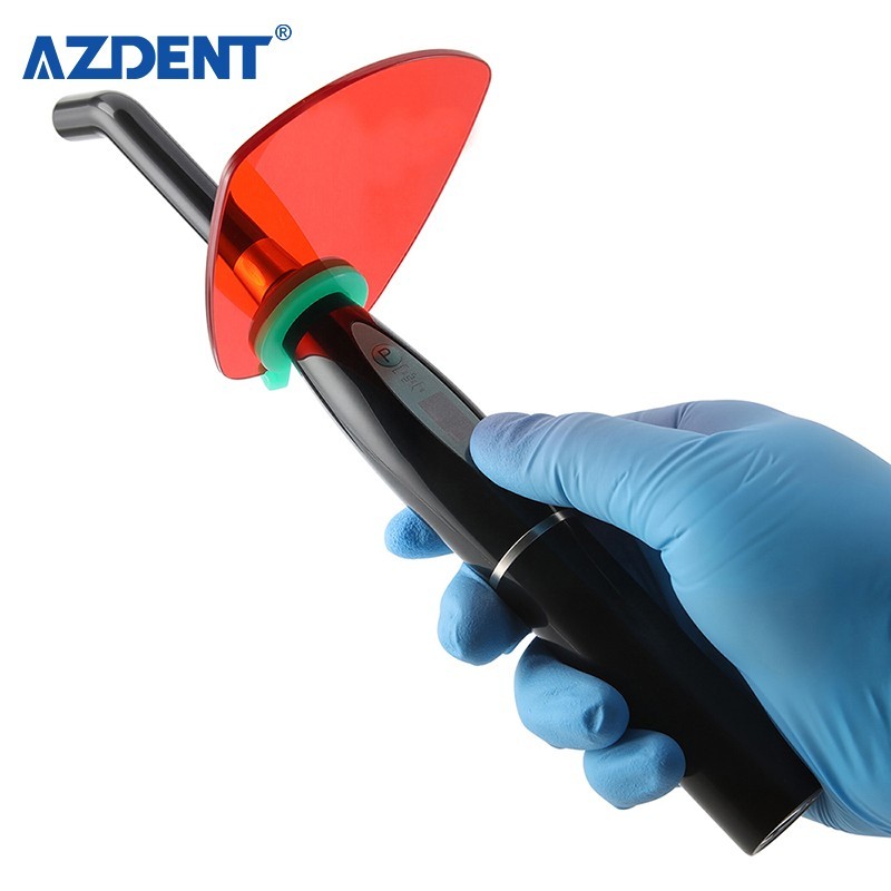 Dental LED Curing Light Lamp Wide Spectrum 1 Sec Cure Resin Light LA400 Black