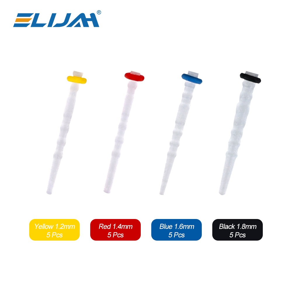 Dental Thread Fiber Post Set 20 pcs Screw Fiber Posts & 4 Drills Kits 1.2-1.8mm