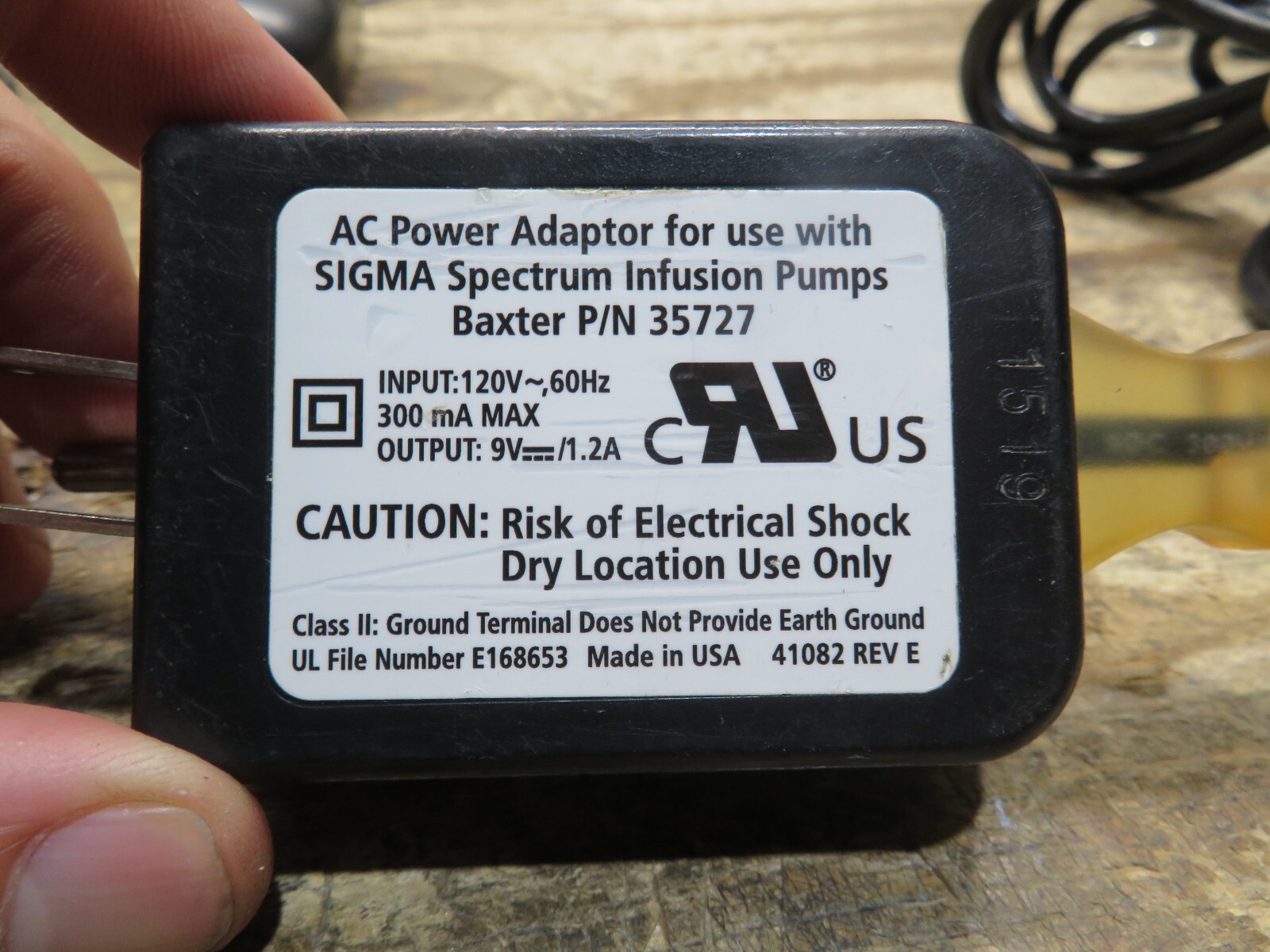 LOT OF 10 Baxter Sigma Spectrum Pump Power Supply AC ADAPTER 35727