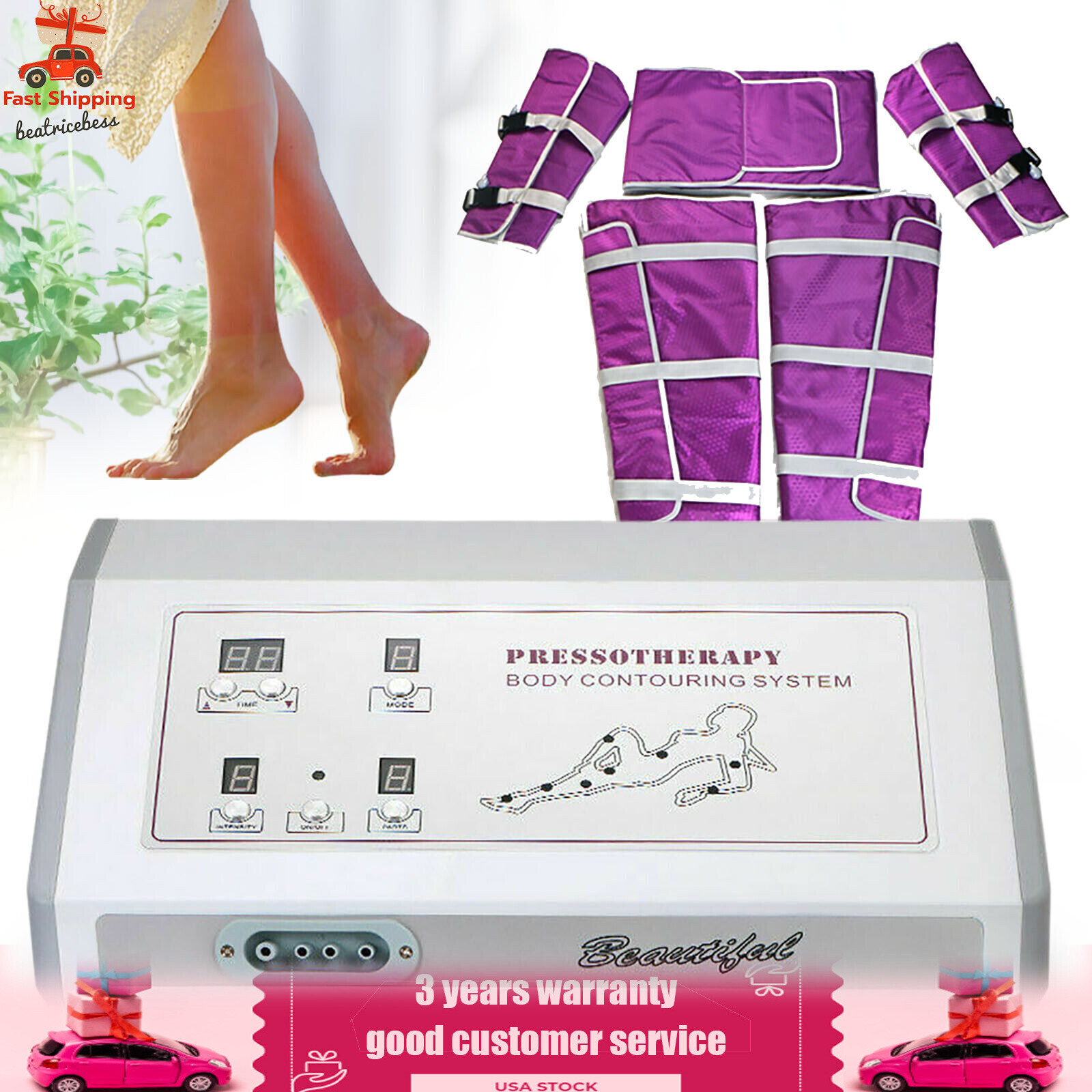 Air Pressure Pressotherapy Lymphatic Drainage Weight Loss Machine Slimming Set