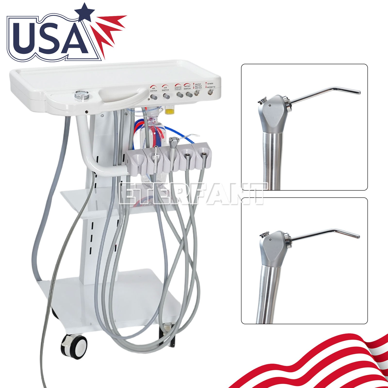GS-M300 Dental Mobile Suction Unit System / B029 Portable Mobile Delivery Unit