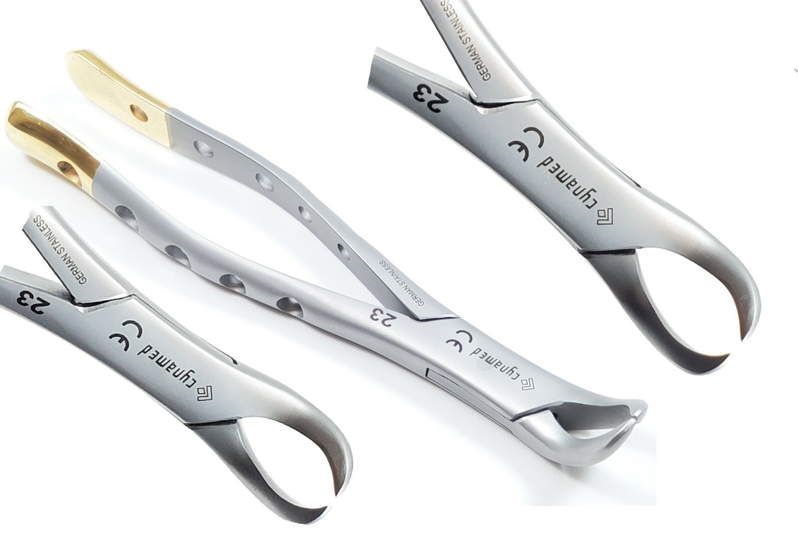 PREMIUM GERMAN DENTAL EXTRACTING FORCEPS #23 COW HORN LOWER MOLARS-HEAVY DUTY