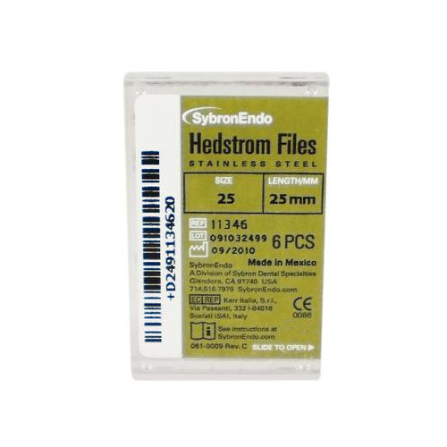 SybronEndo KERR Hedstrom Files Stainless Steel 6/Bx